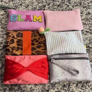 6 Ipsy Glam Bags with Skincare & Haircare Samples
